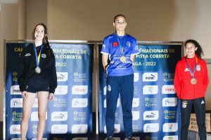 Matilde Feiteirona vice-campeã nacional 2022 Sub18 pista coberta