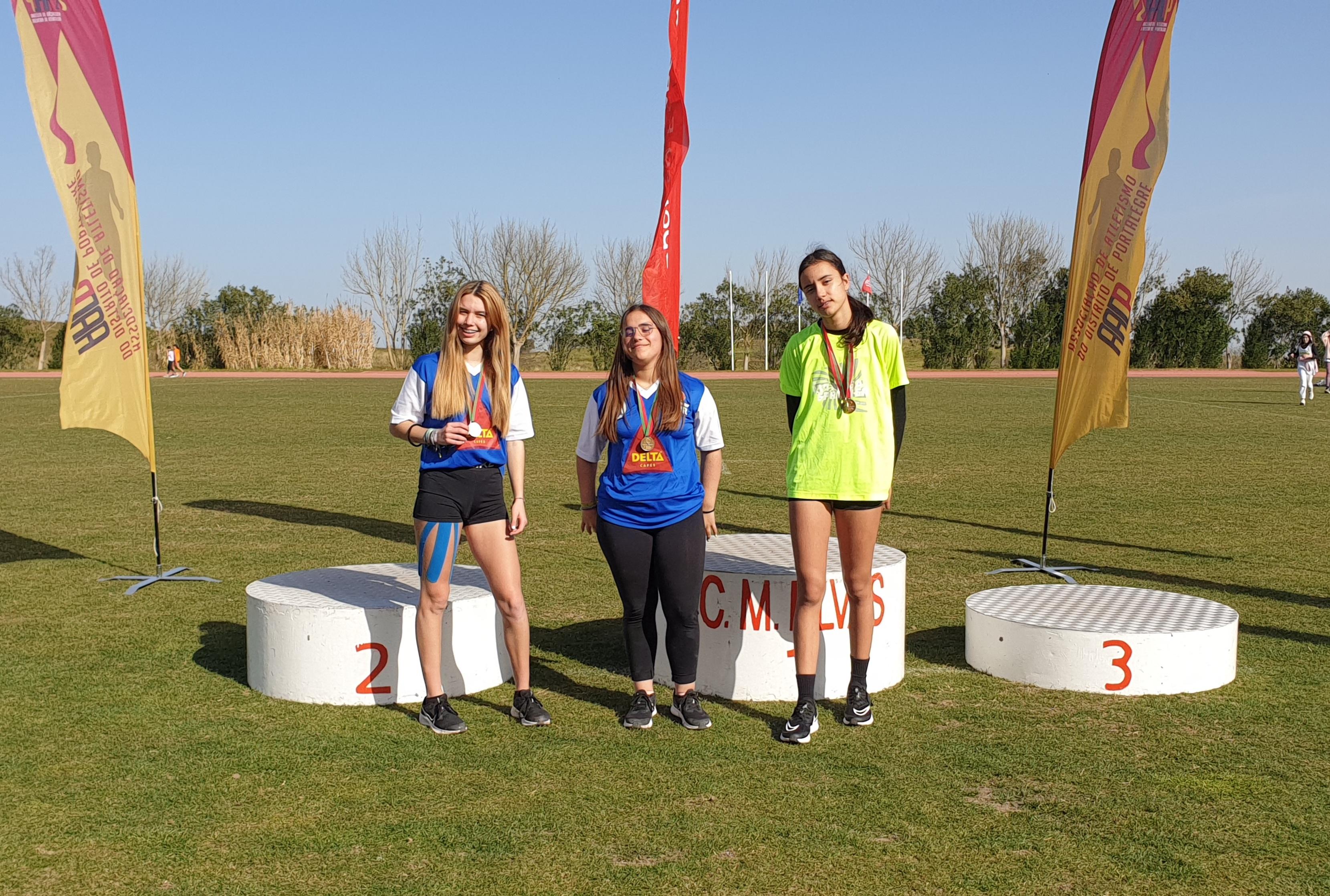 BEATRIZ INÁCIA, MADALENA BARRADAS, CAMPEÕES, MATILDE BAIÃO VICE-CAMPEÃ NO MEGASPRINTER